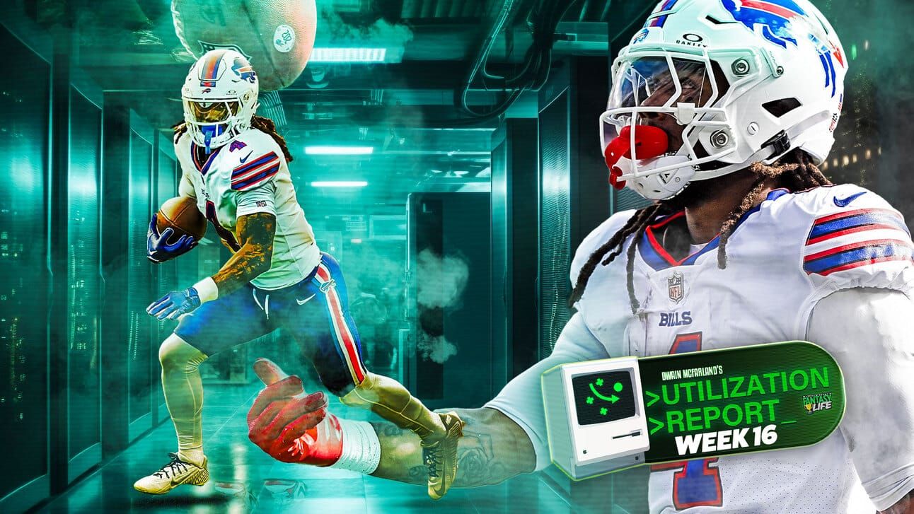 Dwain McFarland's Utilization Report Week 16 Fantasy Life