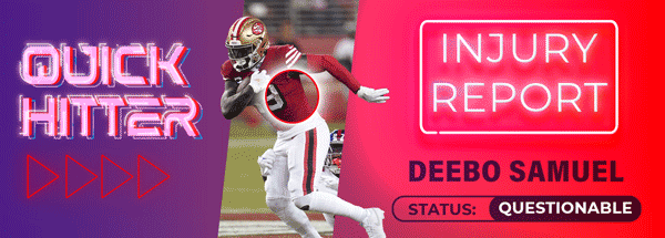 Quick Hitter Injury Report