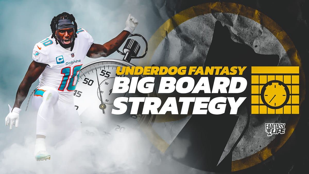 Underdog Big Board Best Ball Draft Strategy by Peter Overzet