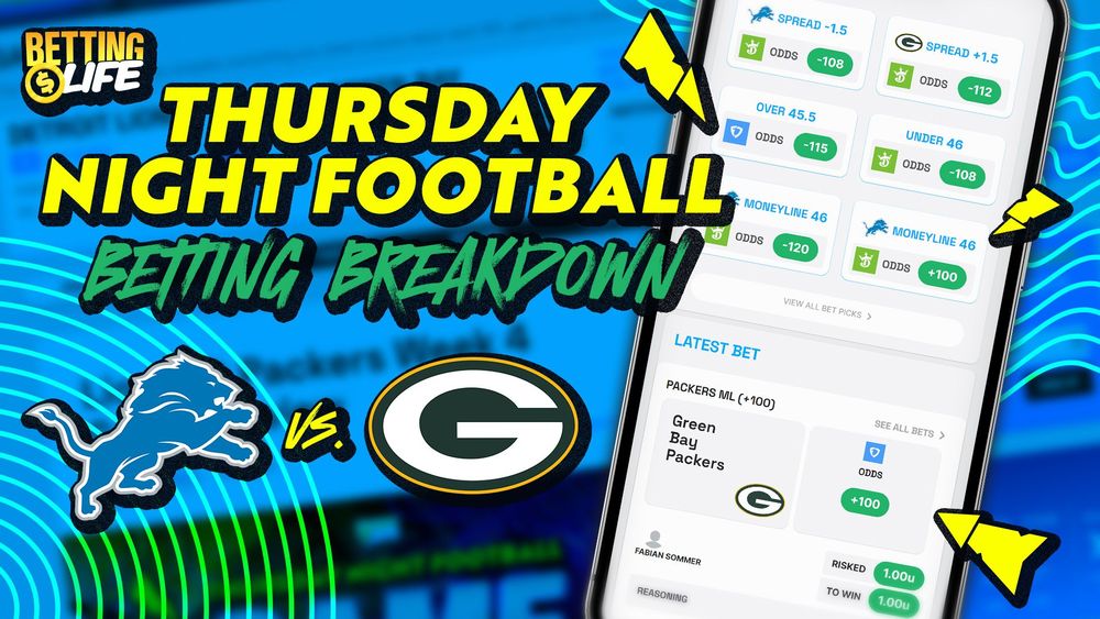 Week 4 Thursday Night Football Betting Breakdown. Best Bets for Lions @ Packers.