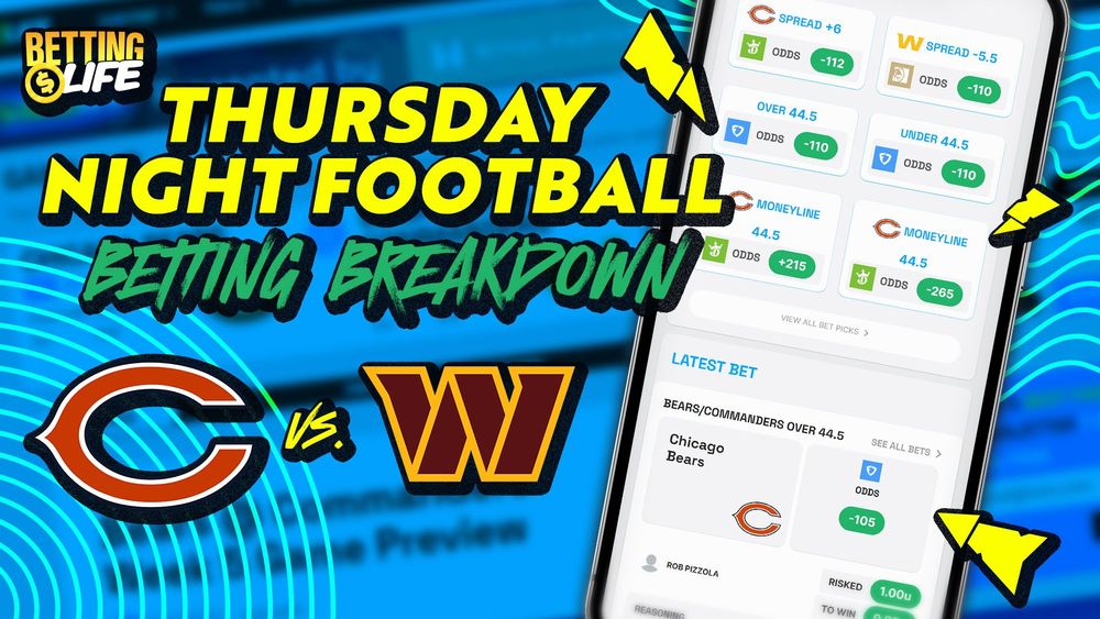 Week 5 Thursday Night Football Betting Breakdown. Best Bets for Bears at Commanders.