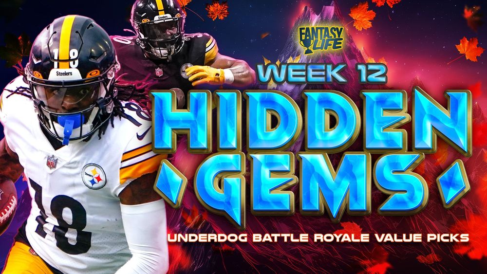 Hidden Gems. Week 12 Underdog Battle Royale Value Picks.