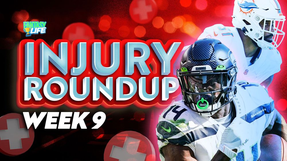 Week 9 Injury Roundup. Updates On Key Fantasy Football Injuries.