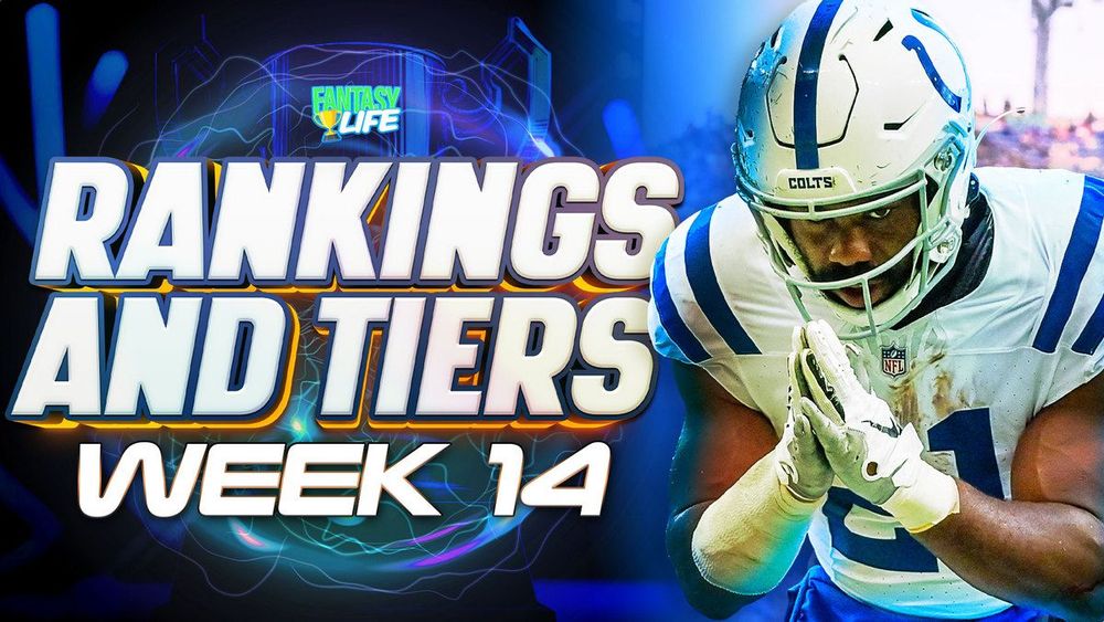 Week 14 Fantasy Football Rankings And Tiers. Zack Moss Set To Smash.