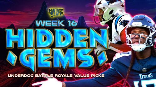 Hidden Gems. Week 16 Underdog Battle Royale Value Picks.
