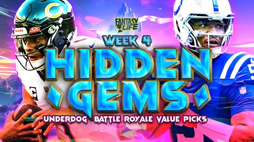 Hidden Gems. Week 4 Underdog Battle Royale Value Picks.