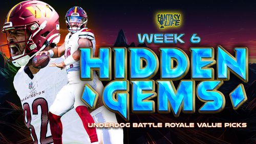 Hidden Gems. Week 6 Underdog Battle Royale Value Picks.