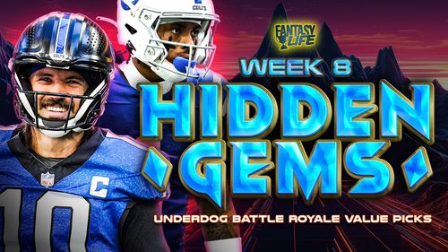 Hidden Gems. Week 8 Underdog Battle Royale Value Picks.