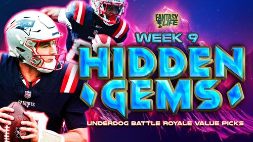 Hidden Gems. Week 9 Underdog Battle Royale Value Picks.