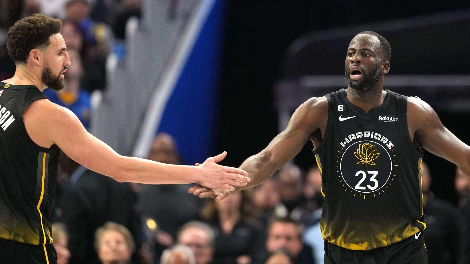 Klay Thompson and Draymond Green