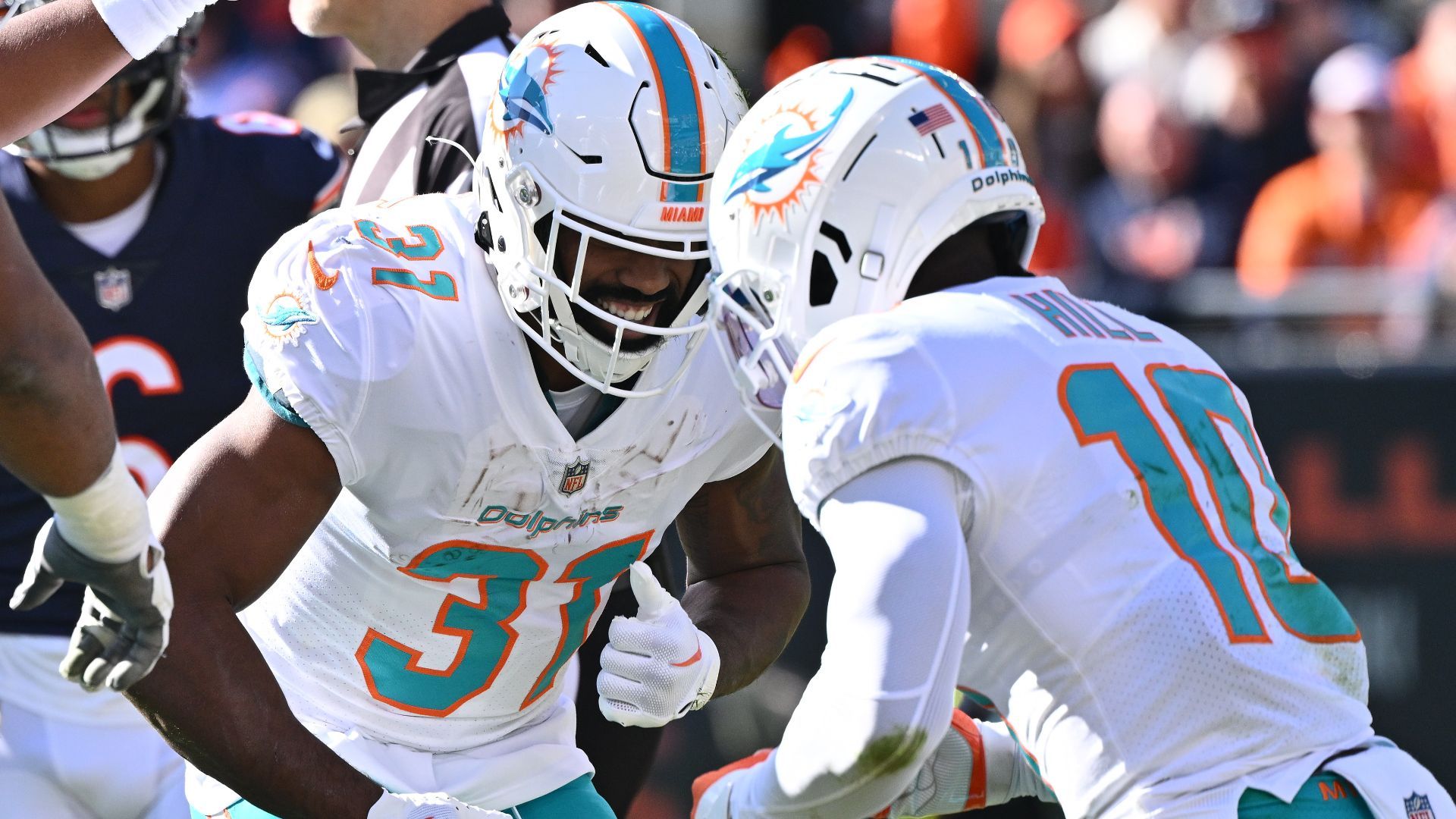 Raheem Mostert and Tyreek Hill