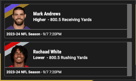 Underdog Pick'em Slip